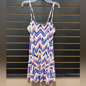 NWT Bebe 2B Chevron Print Fit & Flare Dress Size S